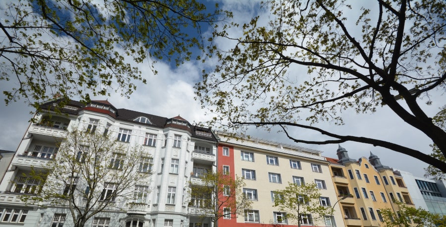 Häuserfront in Steglitz-Zehlendorf